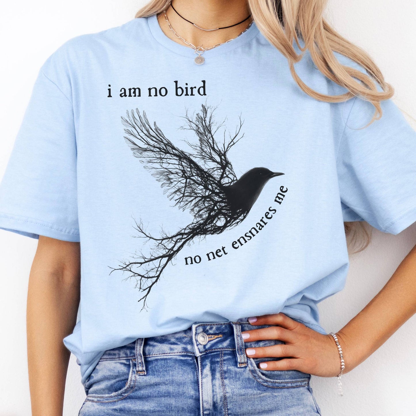 T-Shirt I Am No Bird Jane Eyre Brontë T-Shirt The Mystic Eden