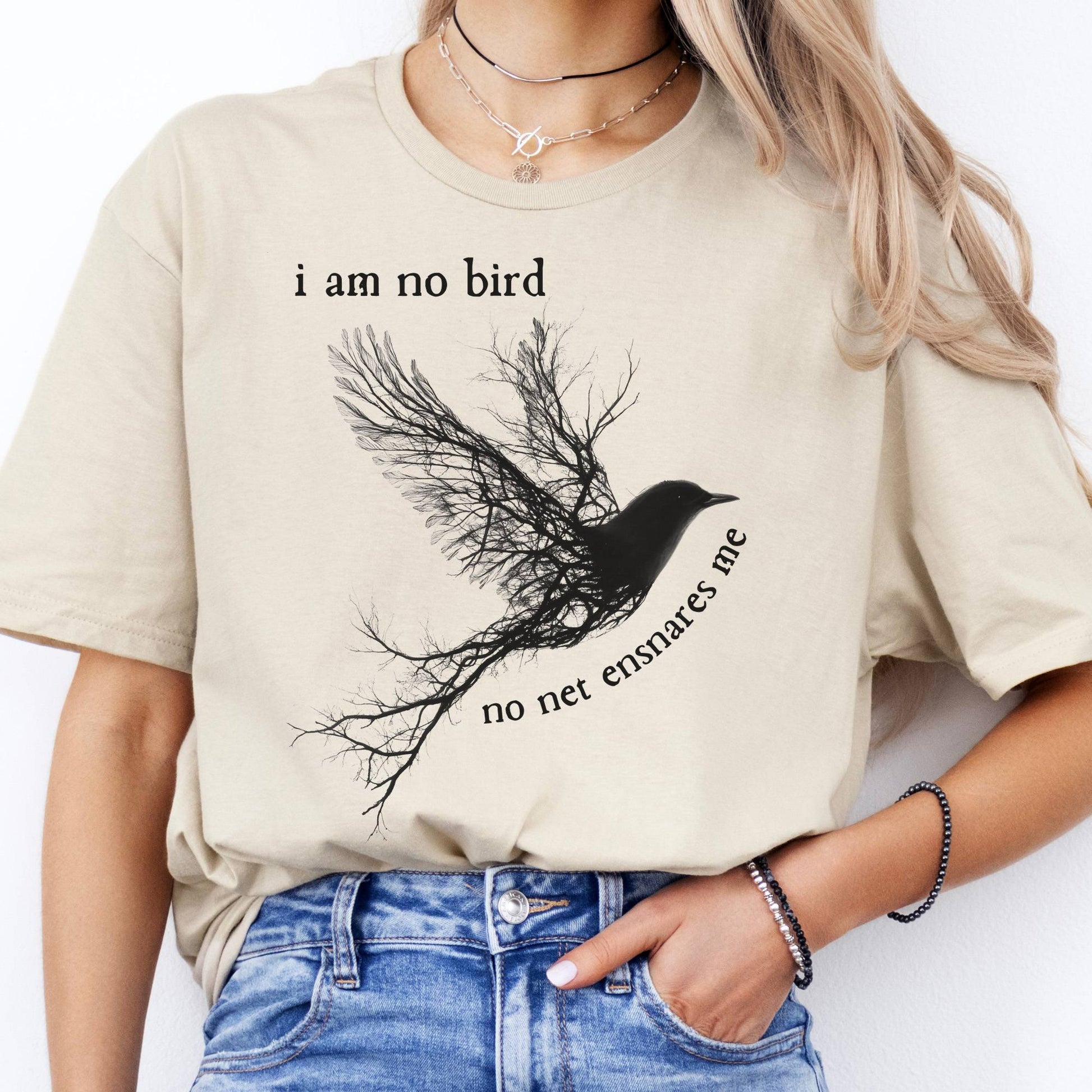 T-Shirt I Am No Bird Jane Eyre Brontë T-Shirt The Mystic Eden