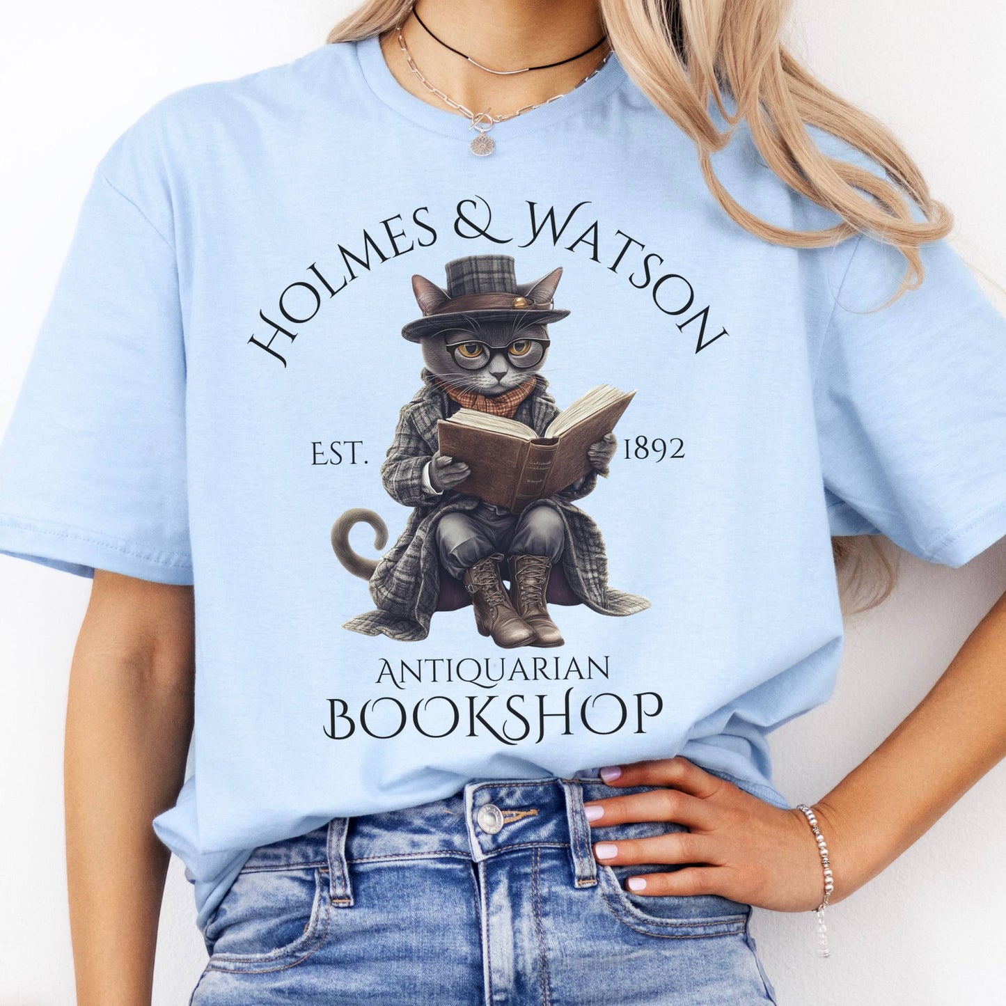 T-Shirt Holmes & Watson Antiquarian Bookshop Sherlock Holmes T-Shirt The Mystic Eden