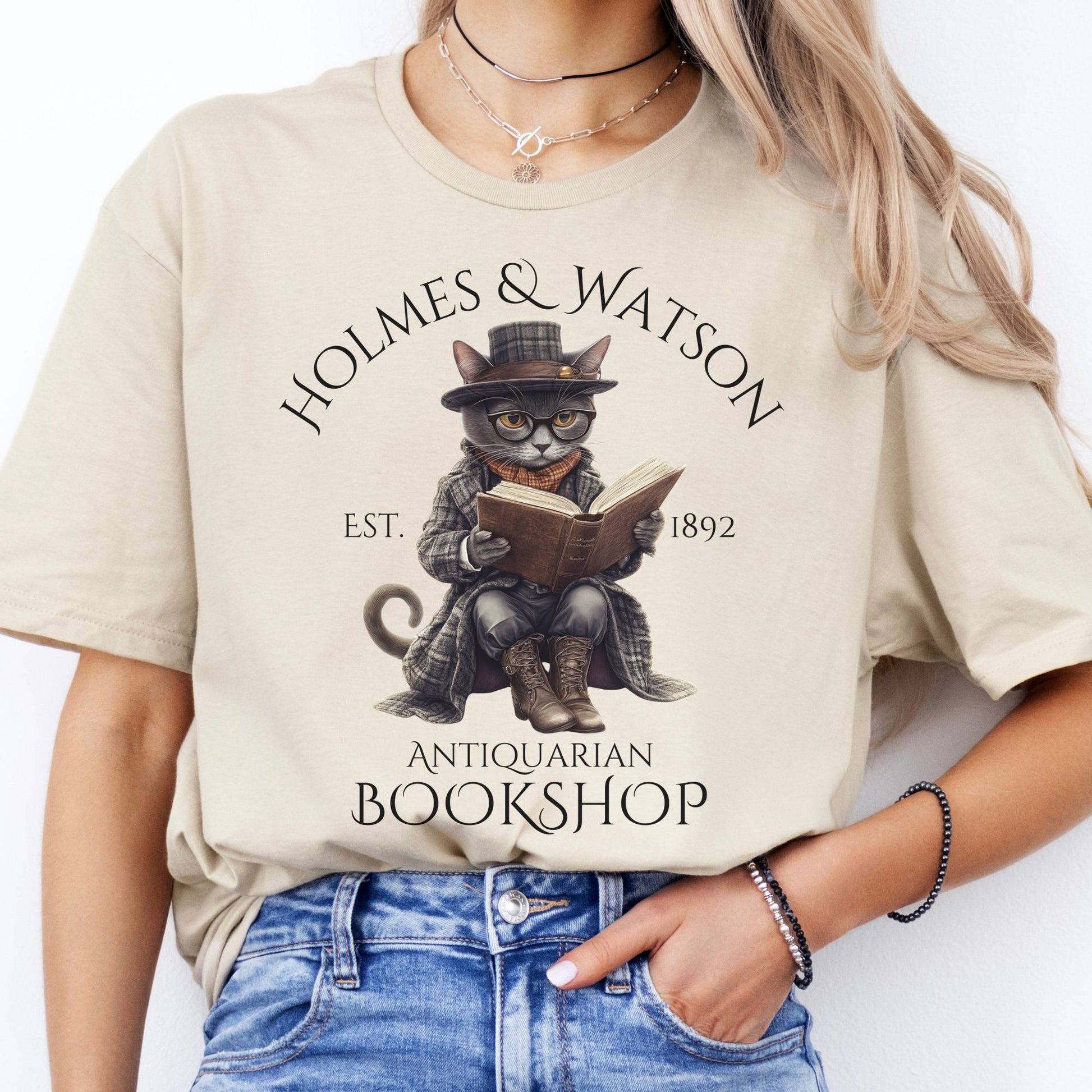 T-Shirt Holmes & Watson Antiquarian Bookshop Sherlock Holmes T-Shirt The Mystic Eden