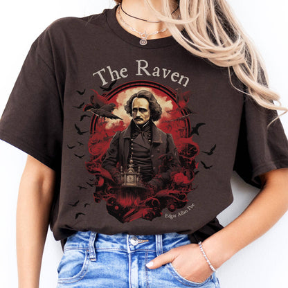 T-Shirt The Raven Edgar Allan Poe T-Shirt The Mystic Eden