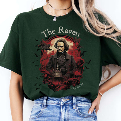 T-Shirt The Raven Edgar Allan Poe T-Shirt The Mystic Eden
