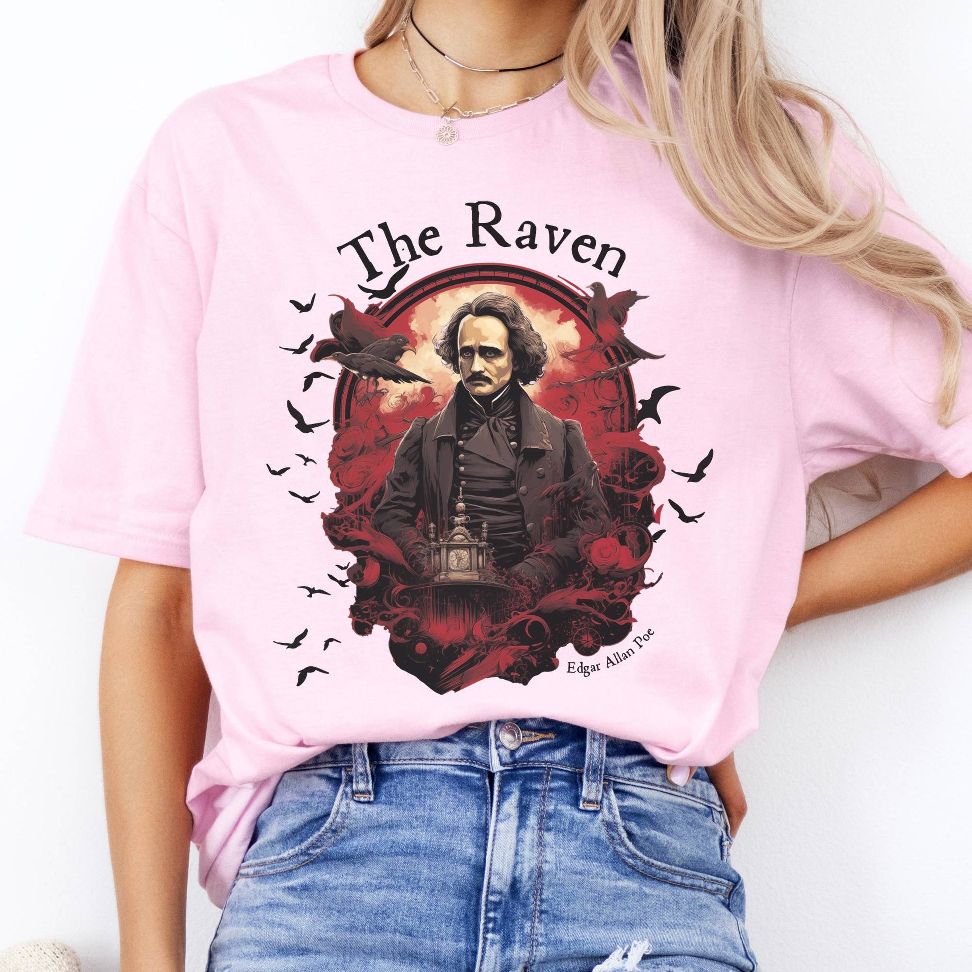 T-Shirt The Raven Edgar Allan Poe T-Shirt The Mystic Eden