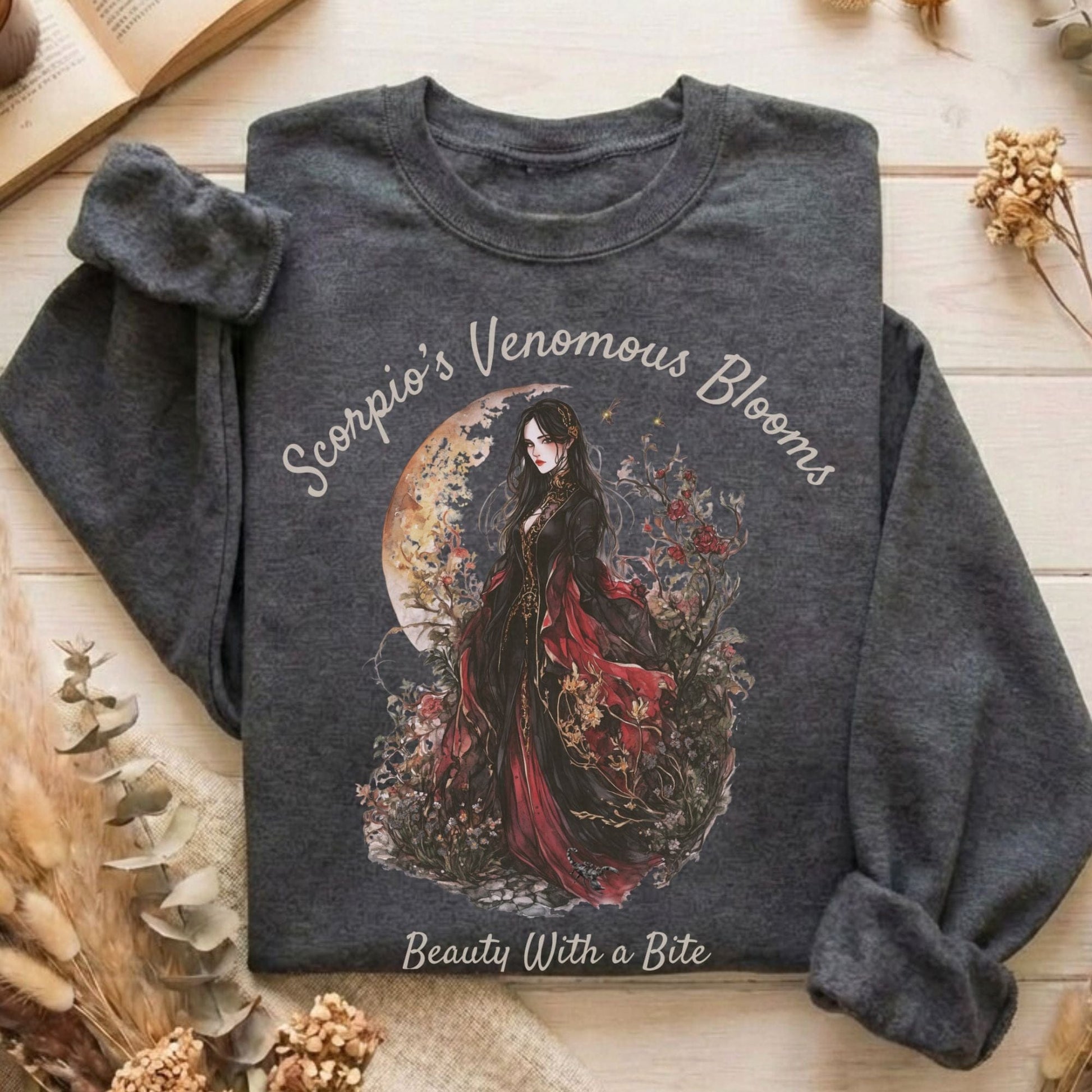 Sweatshirt Dark Heather / S Design 157 Sweatshirt The Mystic Eden