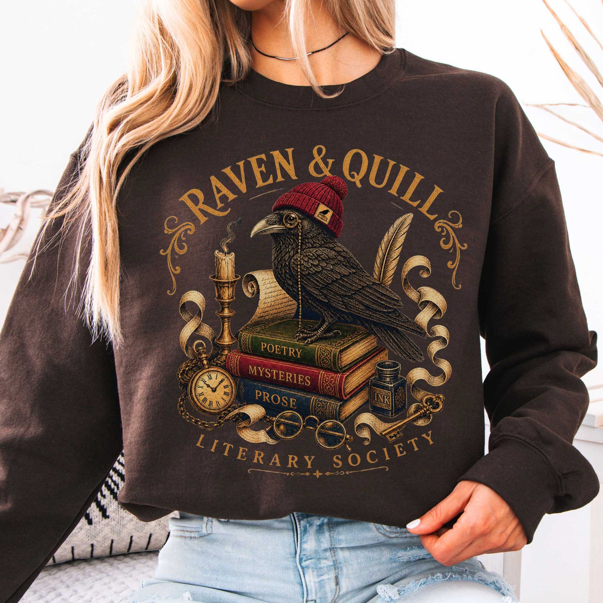 Sweatshirt Dark Chocolate / S Design 294 Crewneck Sweatshirt The Mystic Eden