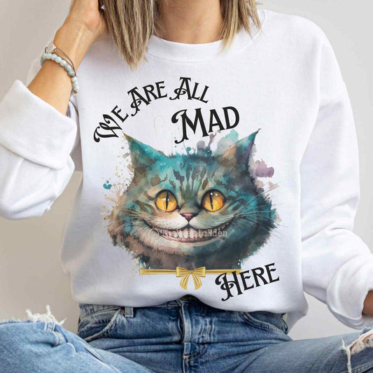 Cheshire Cat Sweatshirt Alice in Wonderland Sweater
