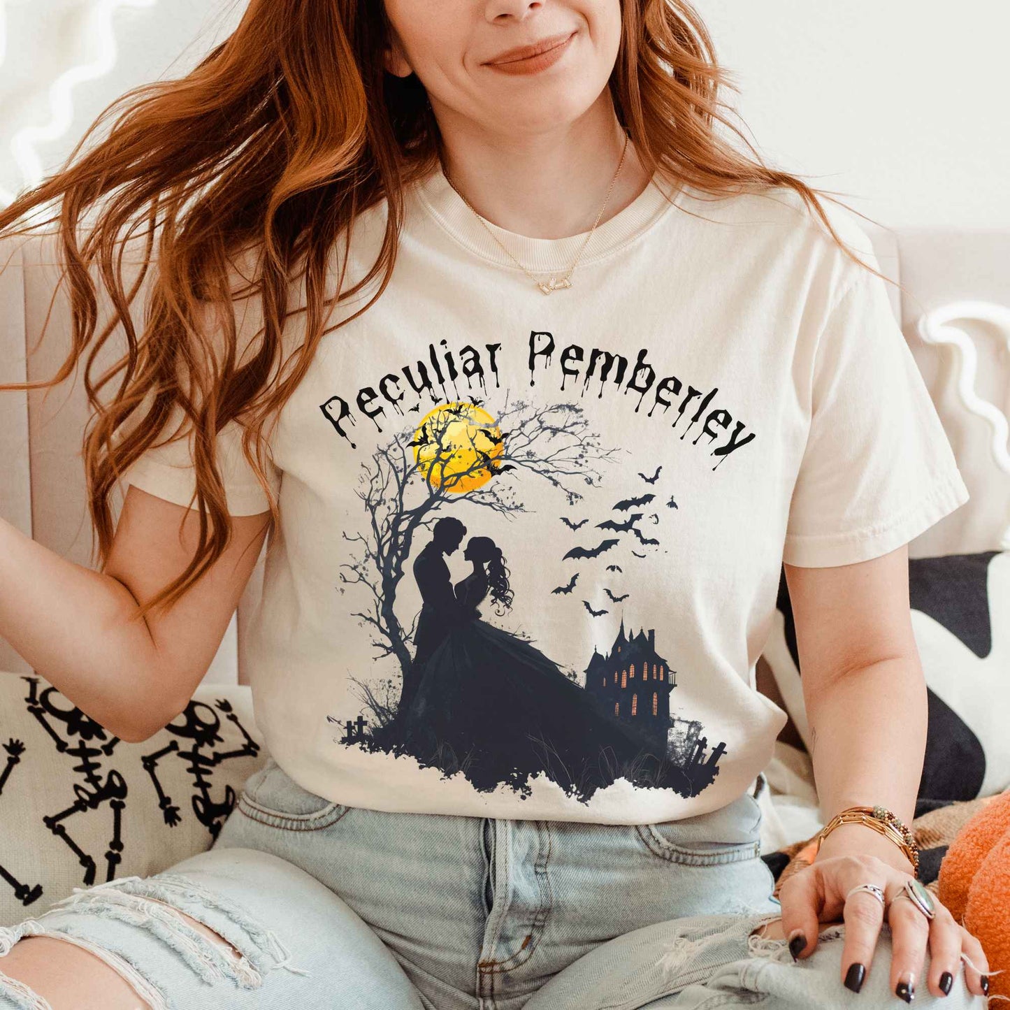 Peculiar Pemberley Pride & Prejudice Halloween Shirt