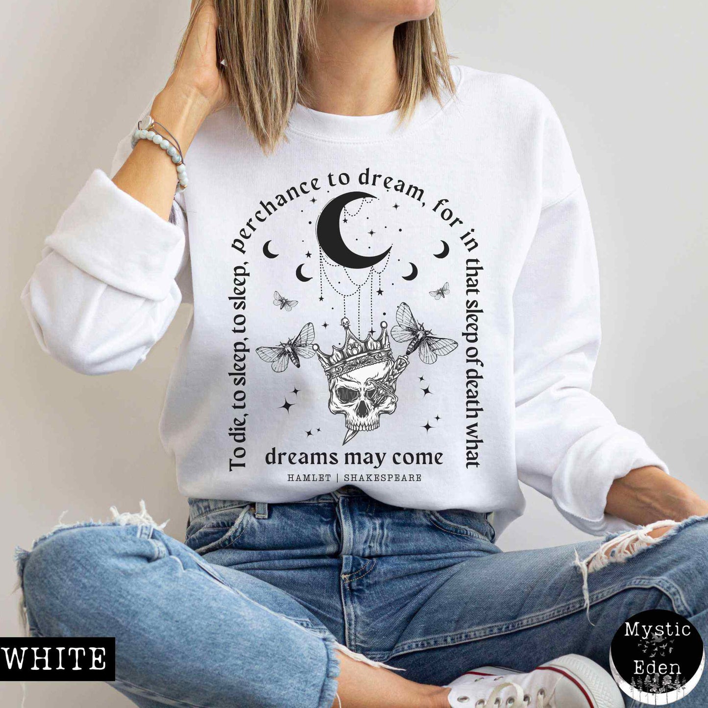 Hamlet Shakespeare Sweatshirt Dark Academia