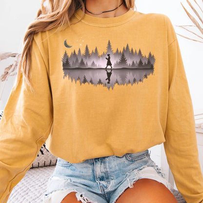 Long-sleeve Mustard / S Midnight Reader Long Sleeve The Mystic Eden