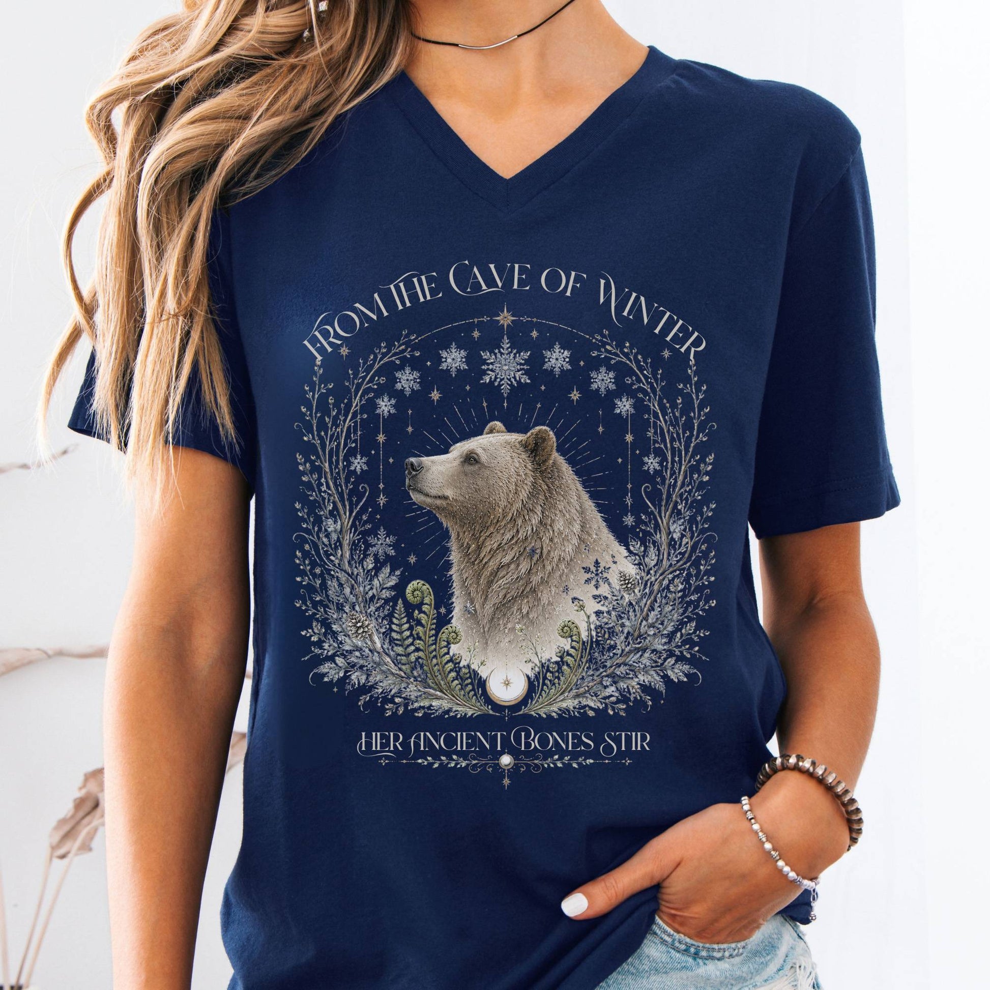 V-neck Navy / S Design 319 V-Neck The Mystic Eden