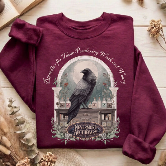 Sweatshirt Maroon / S Design 238 Crewneck Sweatshirt The Mystic Eden