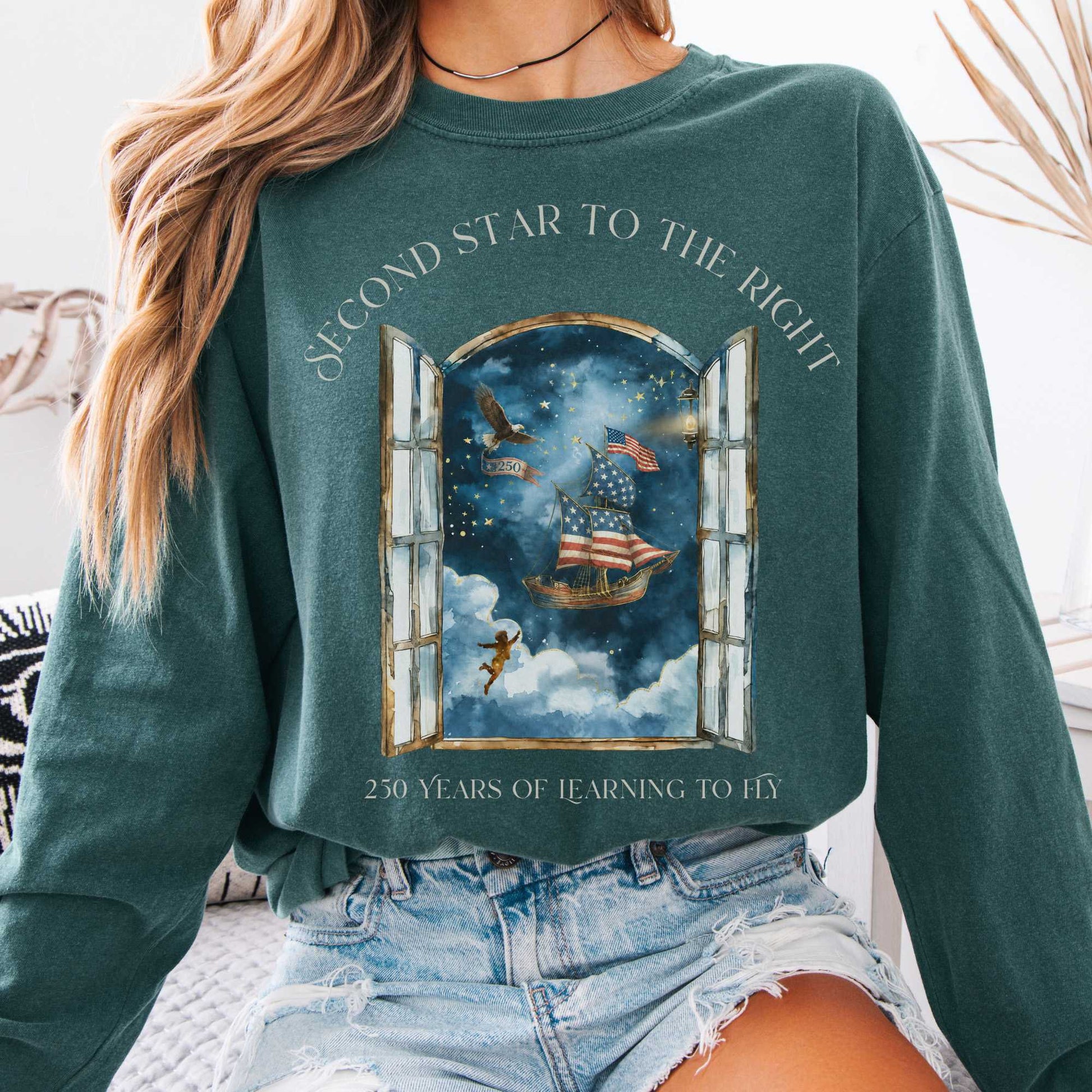 Long-sleeve Blue Spruce / S Design 332 Long Sleeve The Mystic Eden
