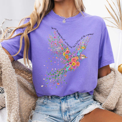 T-Shirt Violet / S She Was Becoming Herself Kate Chopin T-Shirt The Mystic Eden