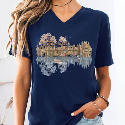 V-neck Navy / S Design 298 V-Neck The Mystic Eden