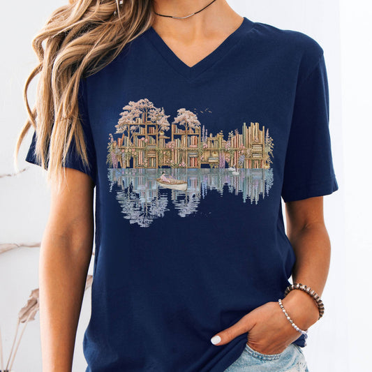 V-neck Navy / S Design 298 V-Neck The Mystic Eden