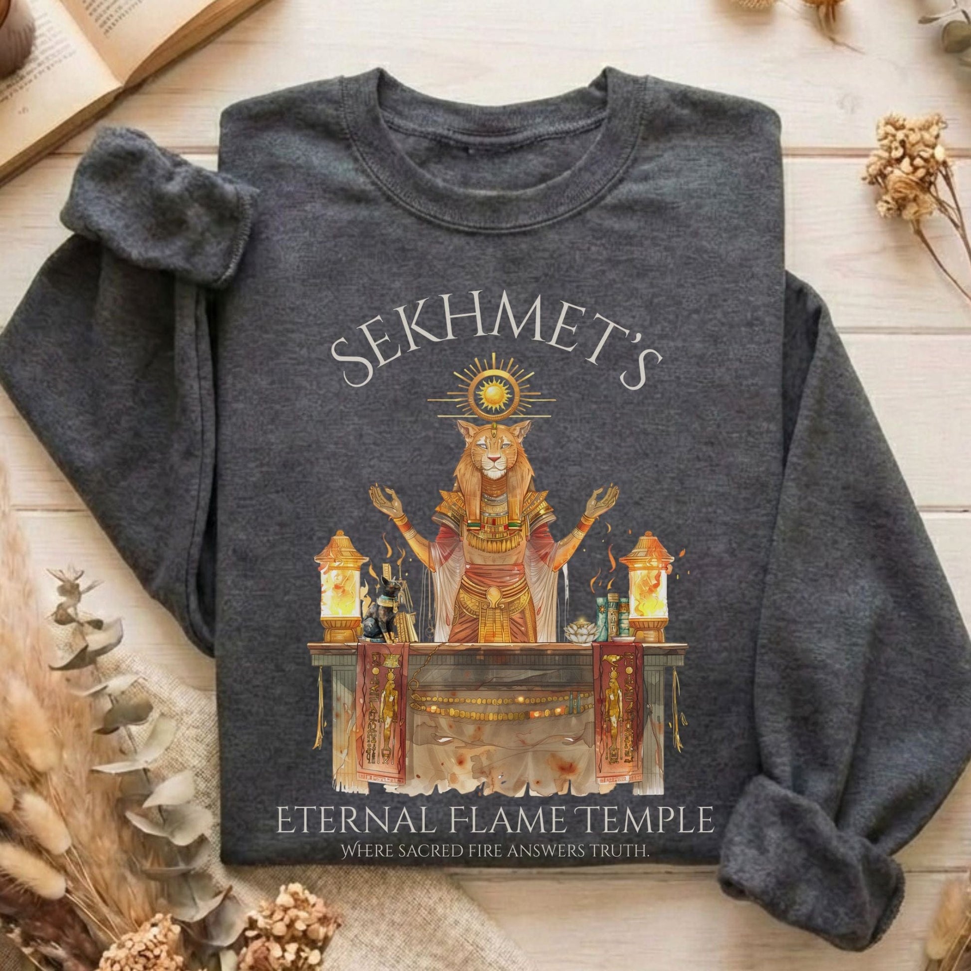 Sweatshirt Dark Heather / S Design 264 Crewneck Sweatshirt The Mystic Eden