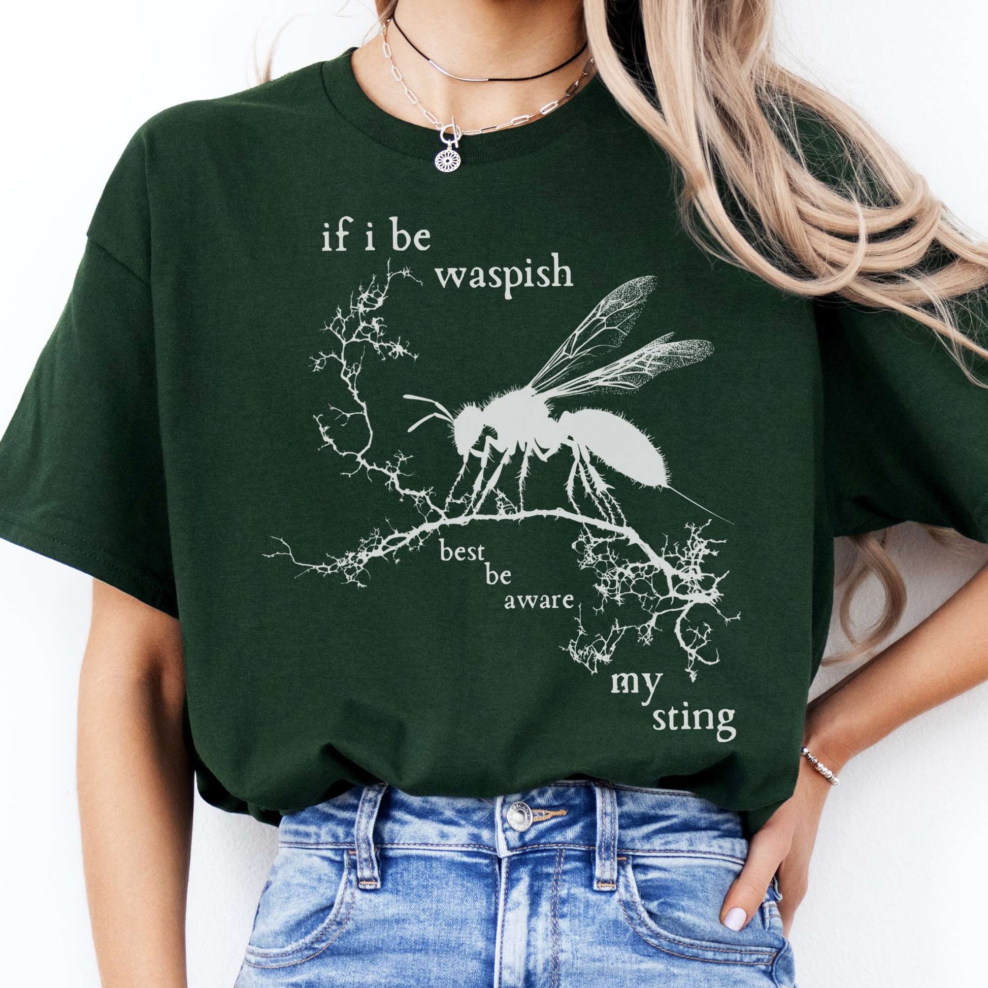T-Shirt If I Be Waspish Best Be Aware My Sting Shakespeare T-Shirt The Mystic Eden