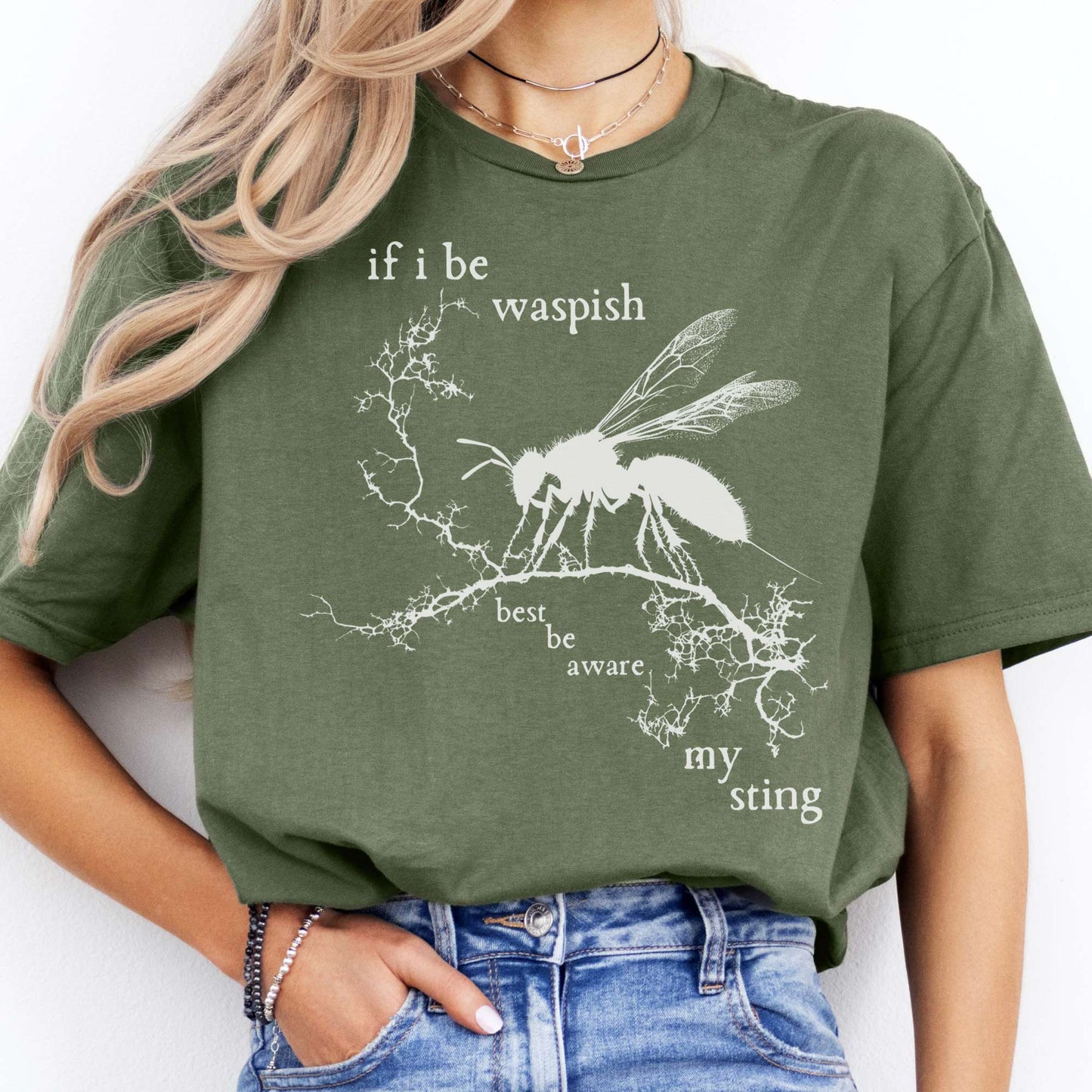 T-Shirt If I Be Waspish Best Be Aware My Sting Shakespeare T-Shirt The Mystic Eden