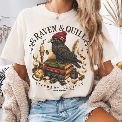 T-Shirt Ivory / S Raven & Quill Literary Society T-Shirt The Mystic Eden