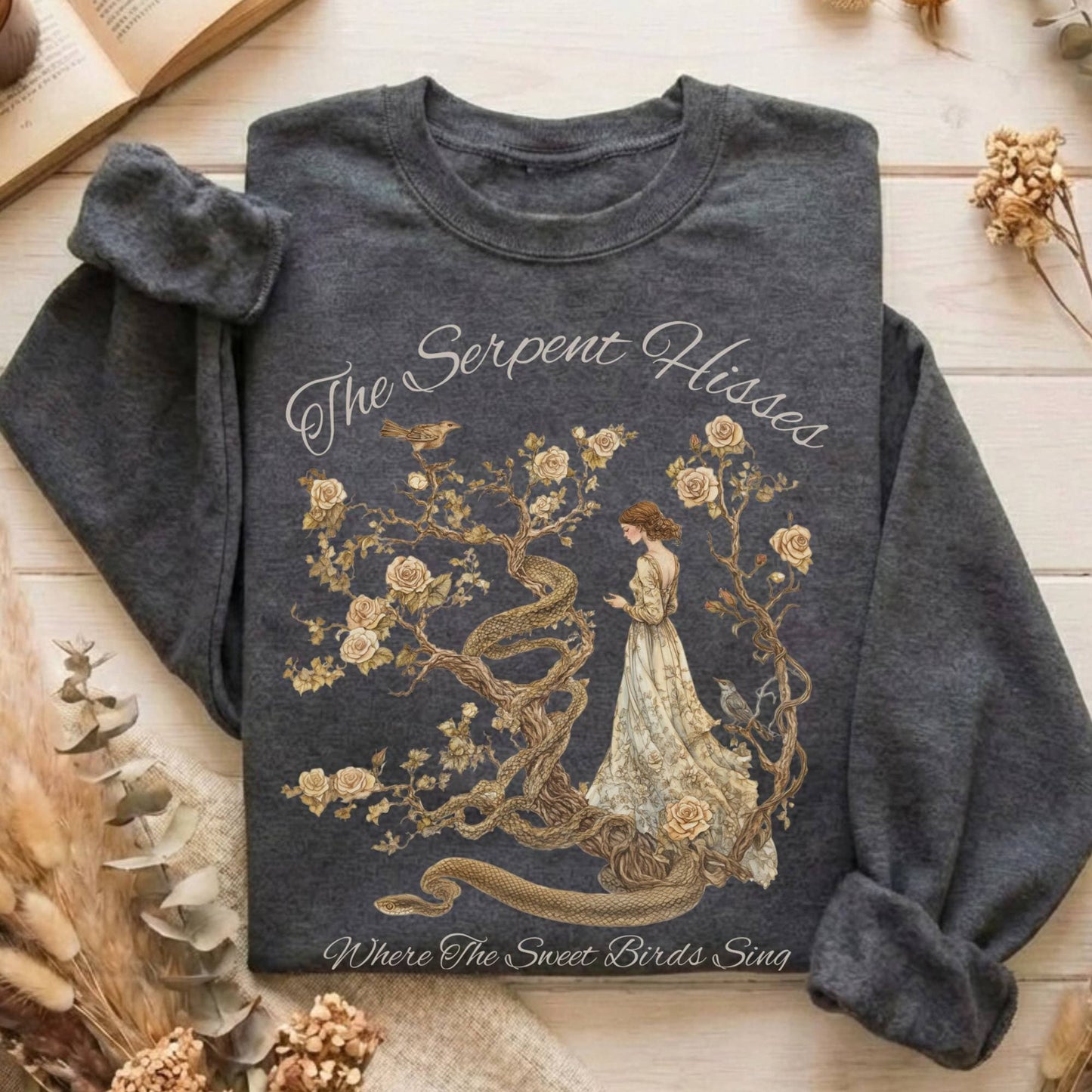 Sweatshirt Dark Heather / S Design 167 Sweatshirt The Mystic Eden