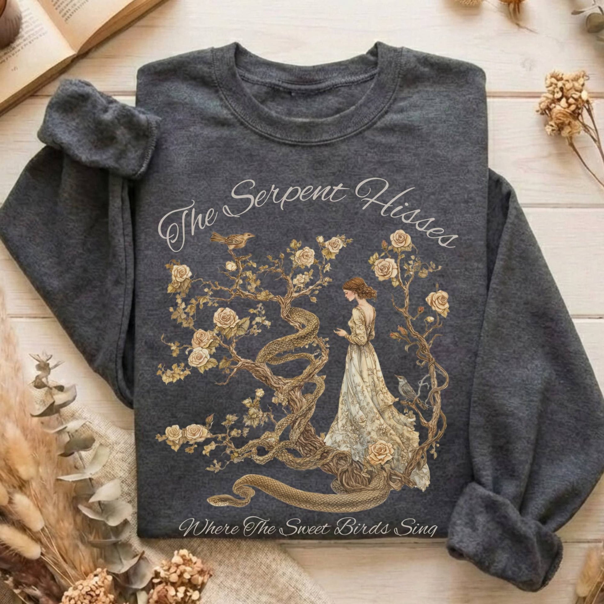 Sweatshirt Dark Heather / S Design 167 Sweatshirt The Mystic Eden