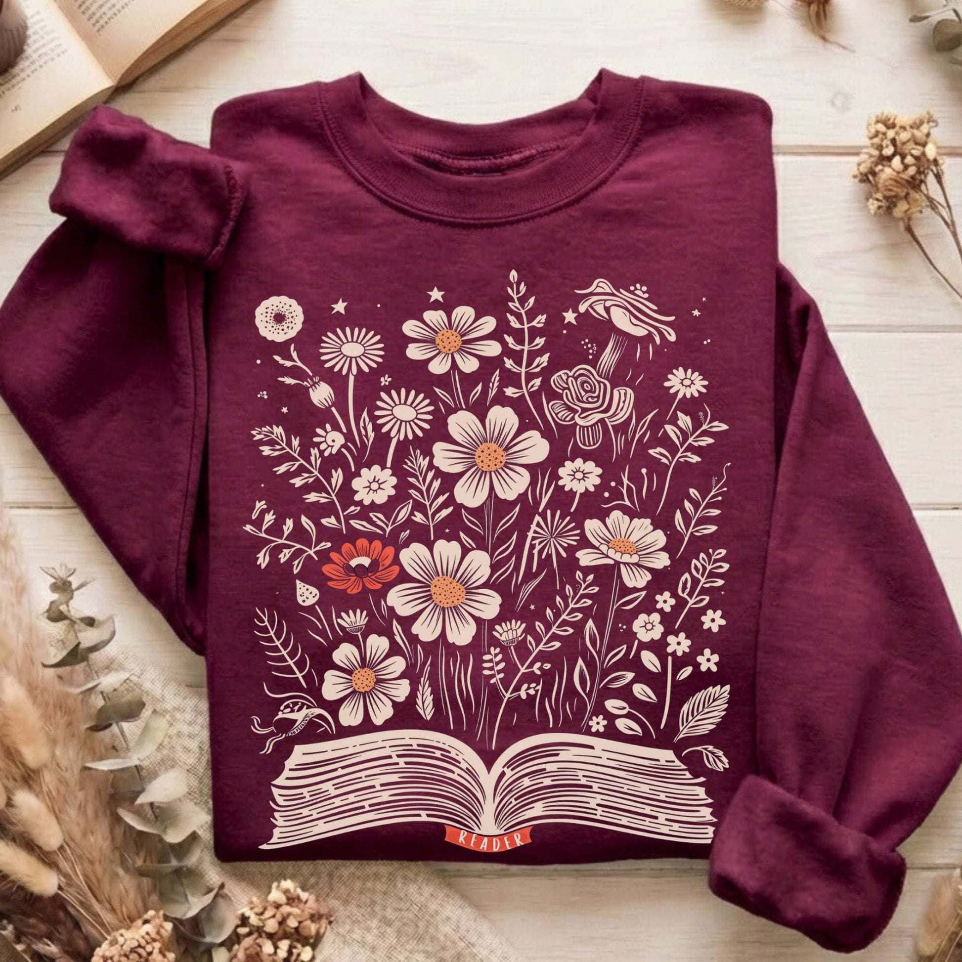 Sweatshirt Maroon / S Design 60 Sweatshirt The Mystic Eden
