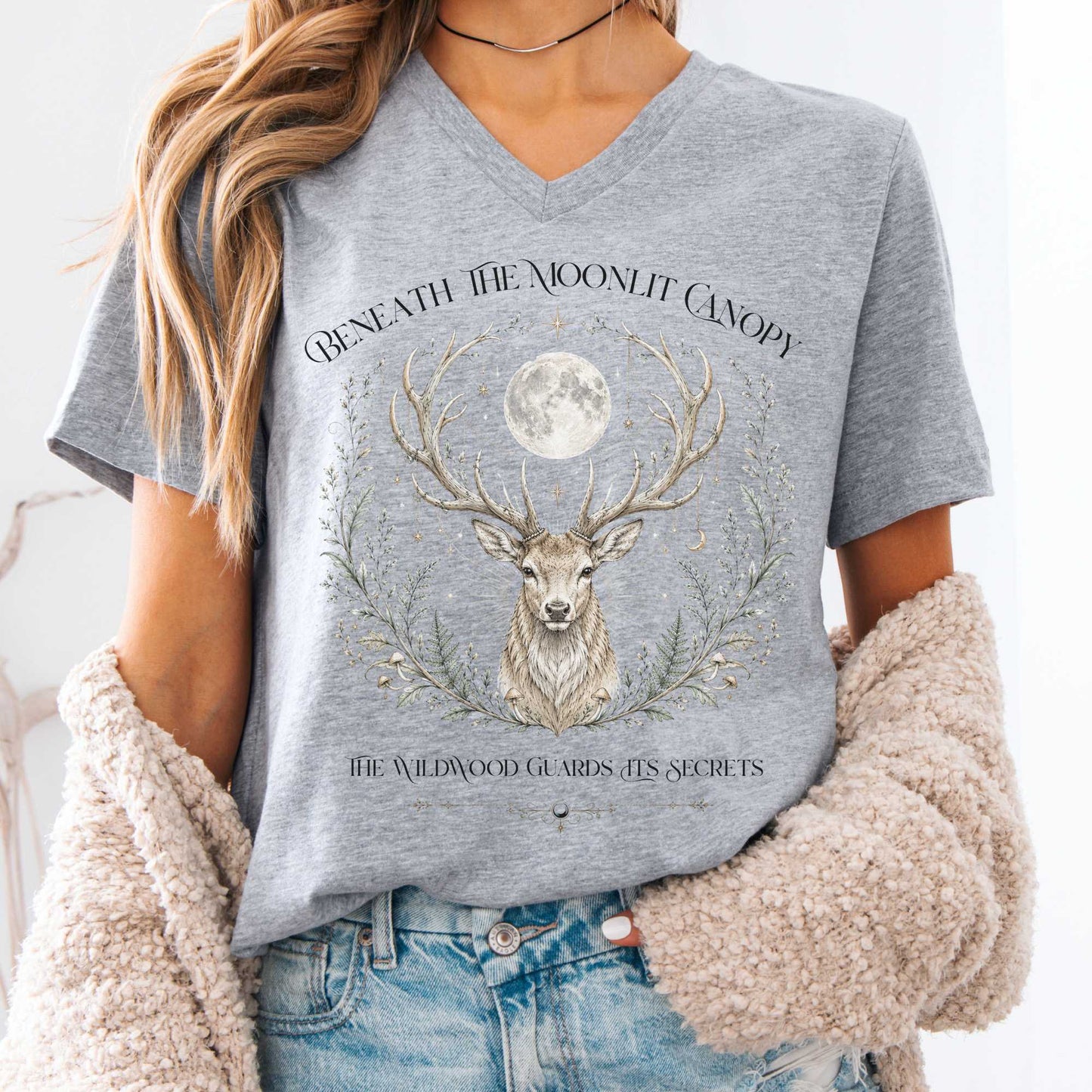 V-neck Athletic Heather / S Design 314 V-Neck The Mystic Eden