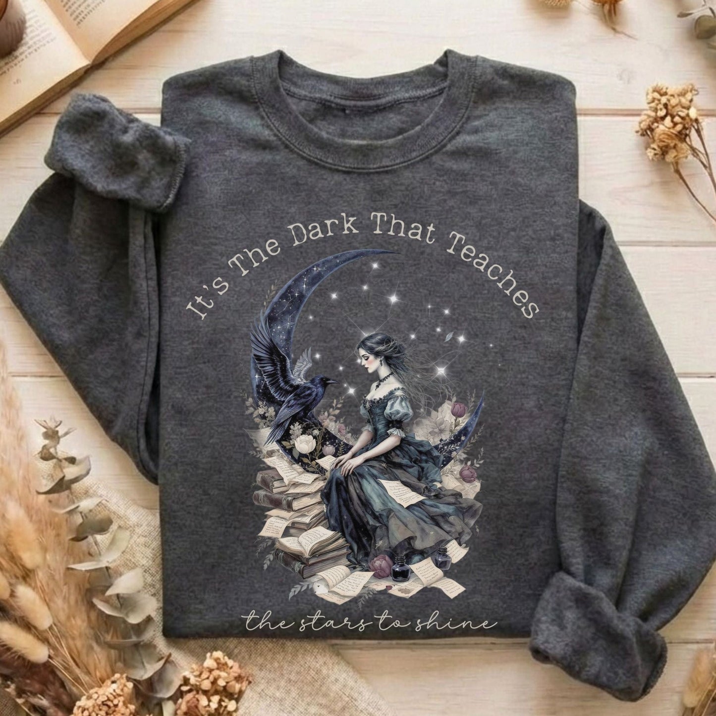 Sweatshirt Dark Heather / S Design 254 Crewneck Sweatshirt The Mystic Eden