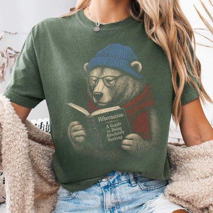 T-Shirt Moss / S Hibernation Guide Bear T-Shirt The Mystic Eden