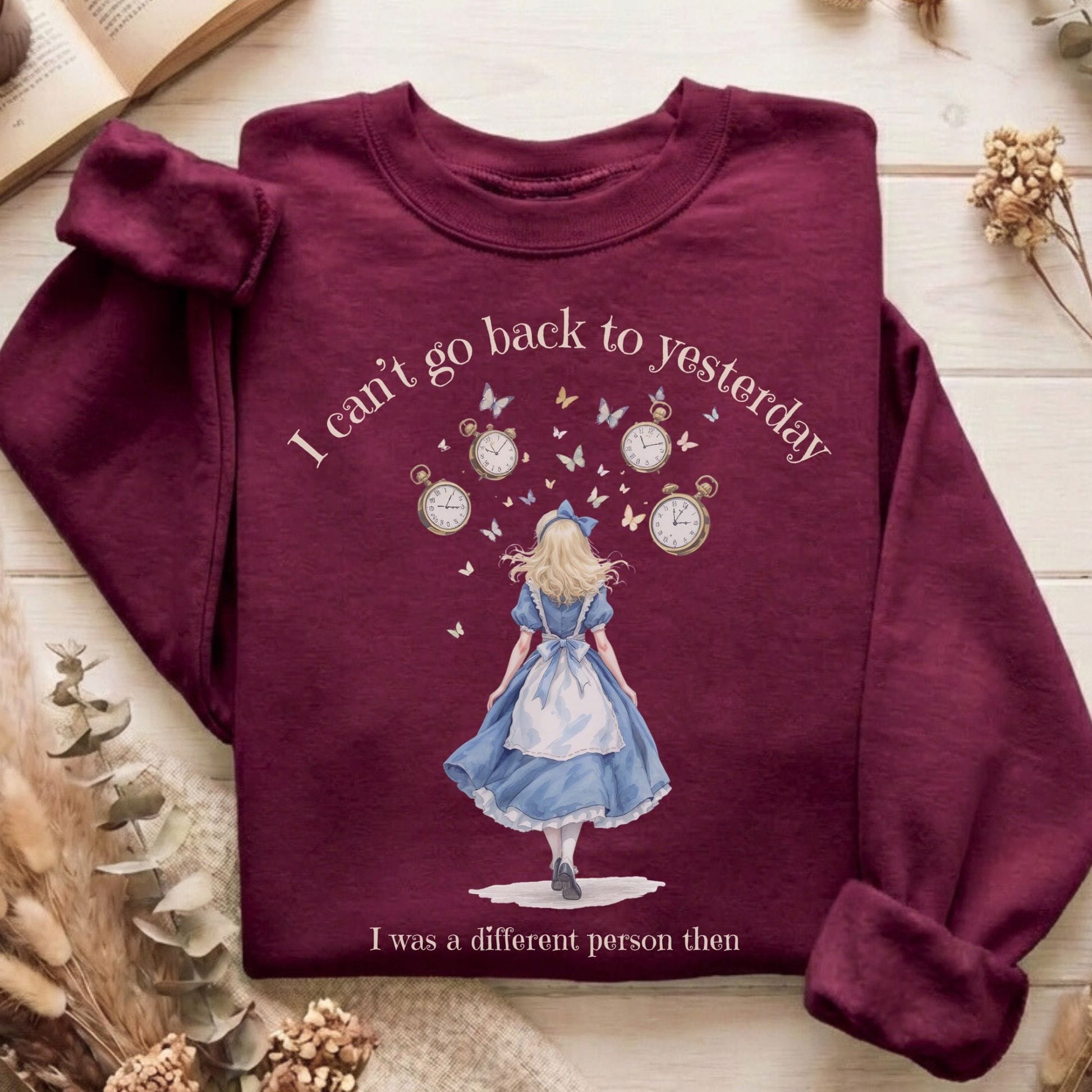 Sweatshirt Maroon / S Design 256 Crewneck Sweatshirt The Mystic Eden