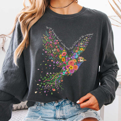 Long-sleeve Pepper / S She Was Becoming Herself Kate Chopin Long Sleeve The Mystic Eden