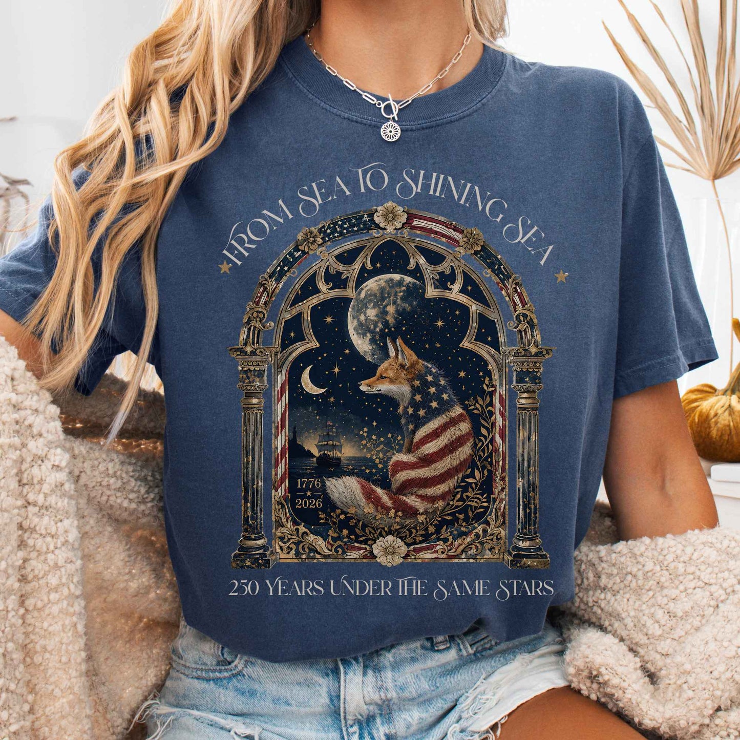 T-Shirt Denim / S 250 Years Under the Same Stars T-Shirt The Mystic Eden