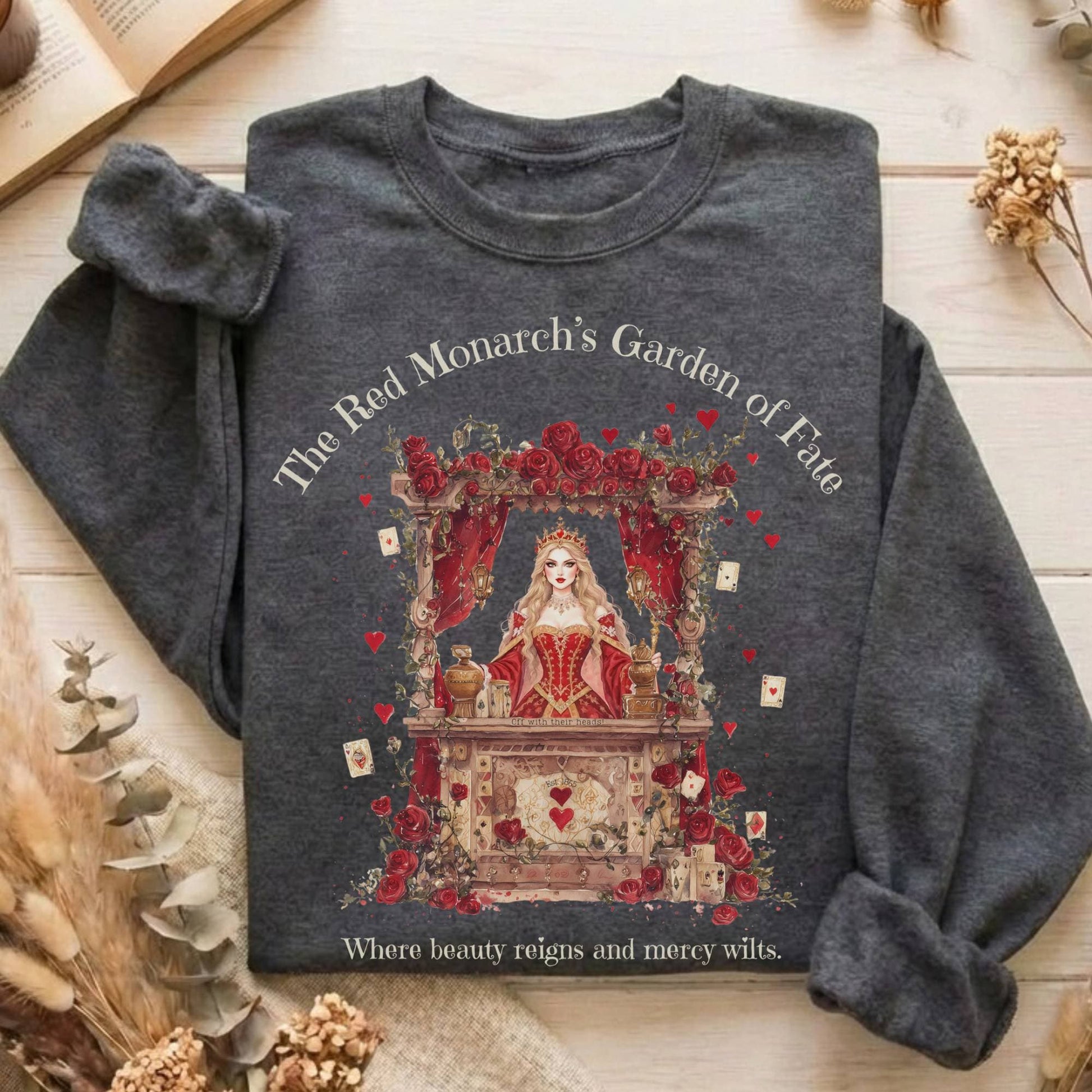 Sweatshirt Dark Heather / S Design 258 Crewneck Sweatshirt The Mystic Eden