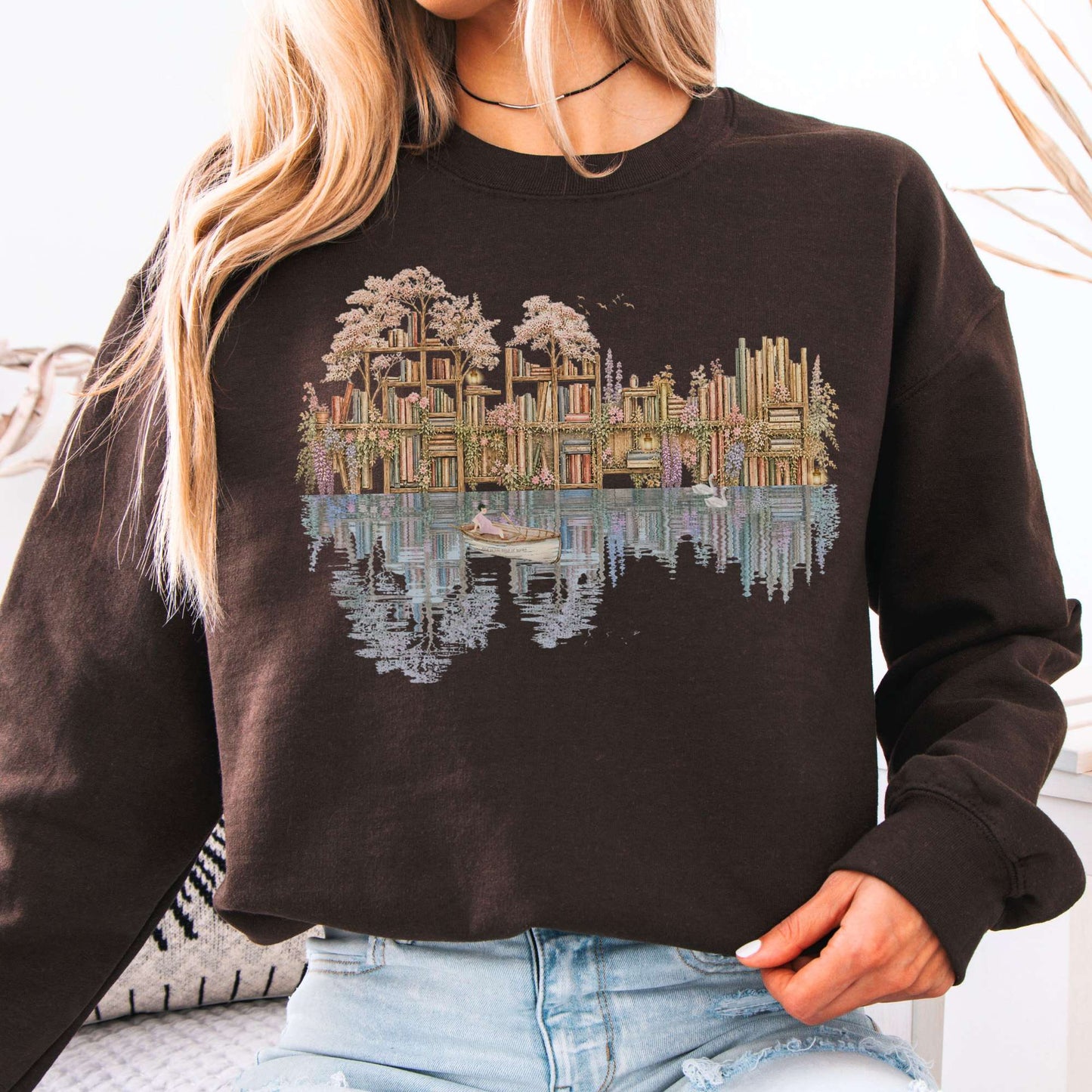 Sweatshirt Dark Chocolate / S Design 298 Crewneck Sweatshirt The Mystic Eden