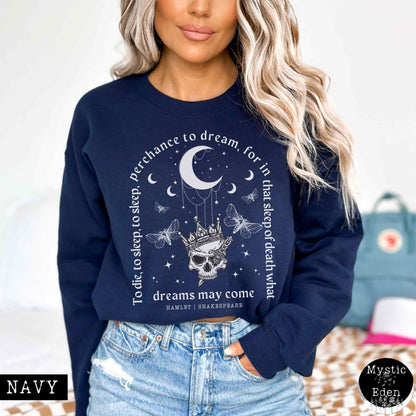 Hamlet Shakespeare Sweatshirt Dark Academia