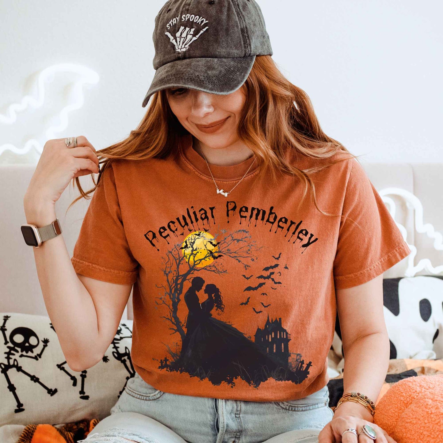 Peculiar Pemberley Pride & Prejudice Halloween Shirt