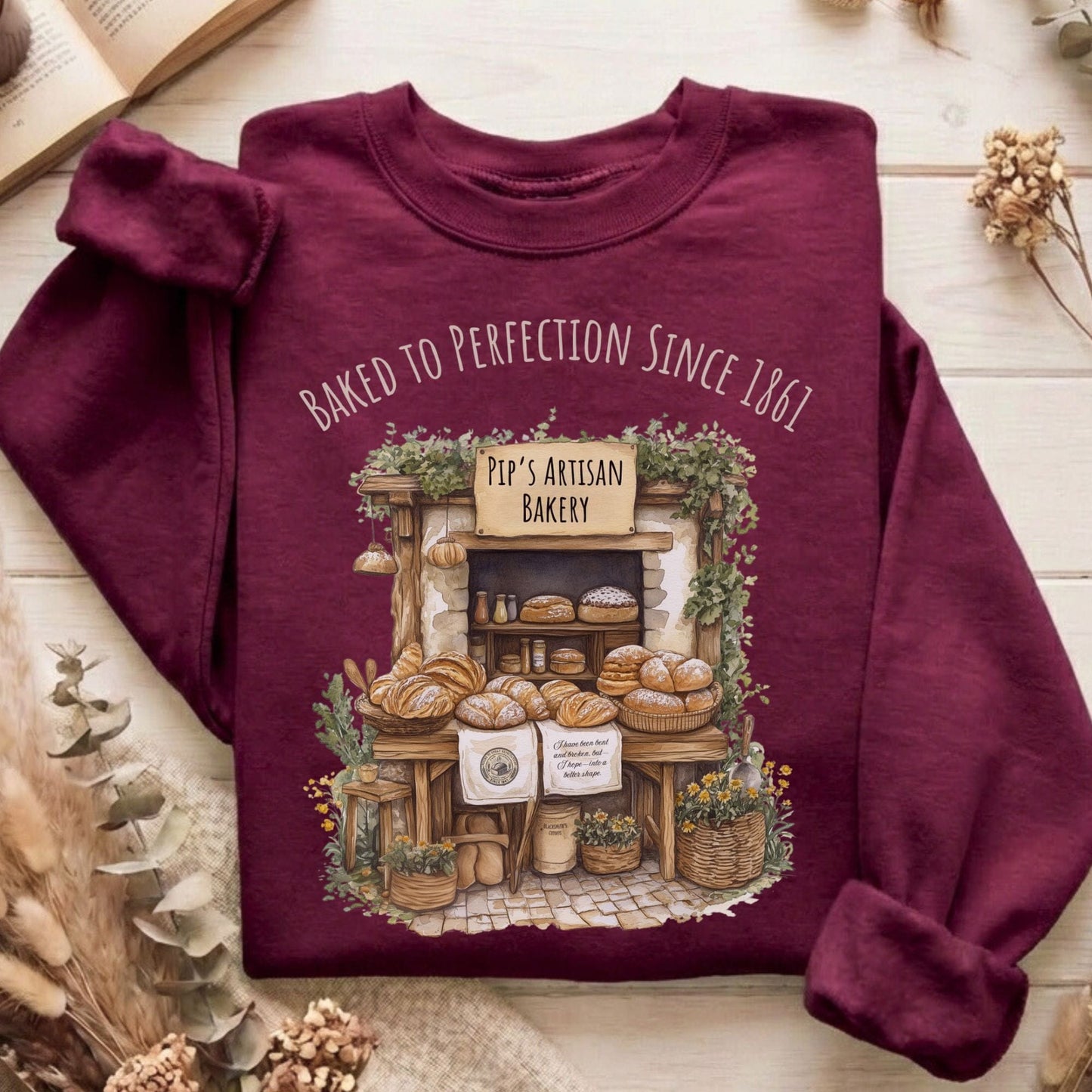 Sweatshirt Maroon / S Design 119 Sweatshirt The Mystic Eden