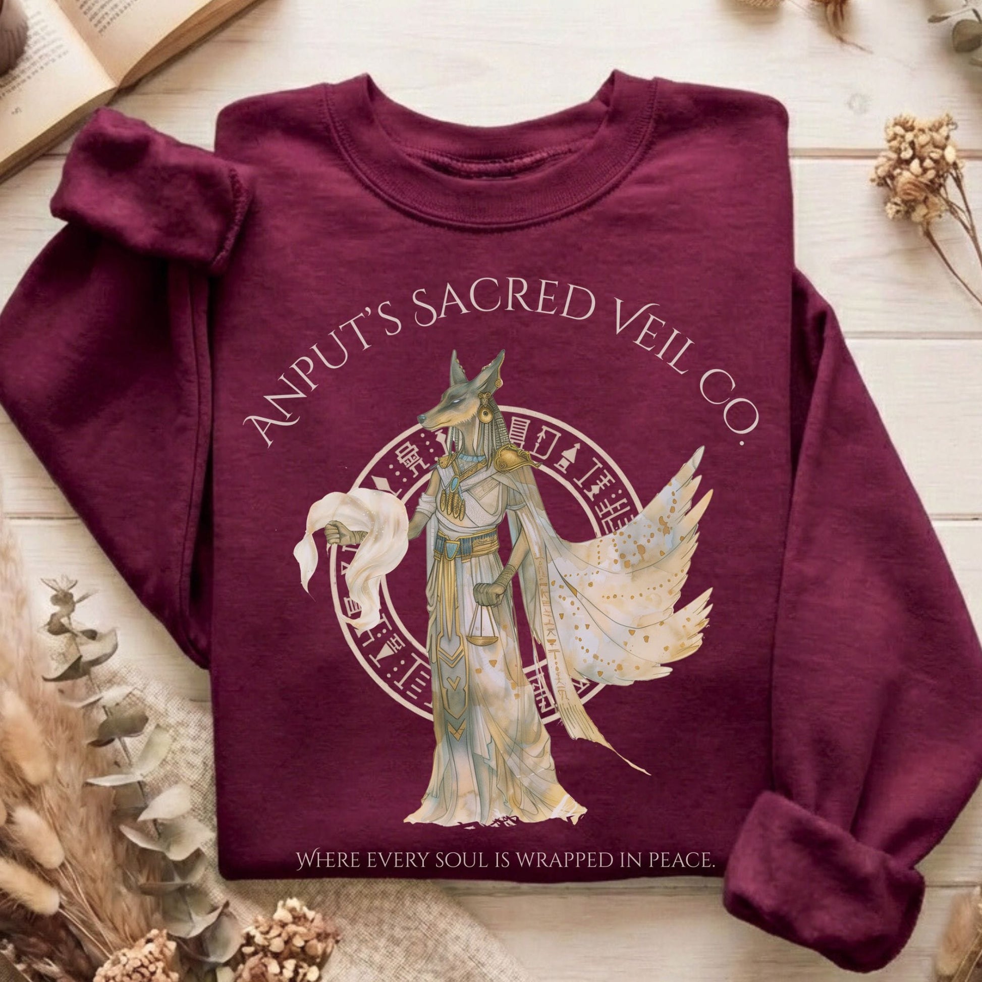 Sweatshirt Maroon / S Design 262 Crewneck Sweatshirt The Mystic Eden