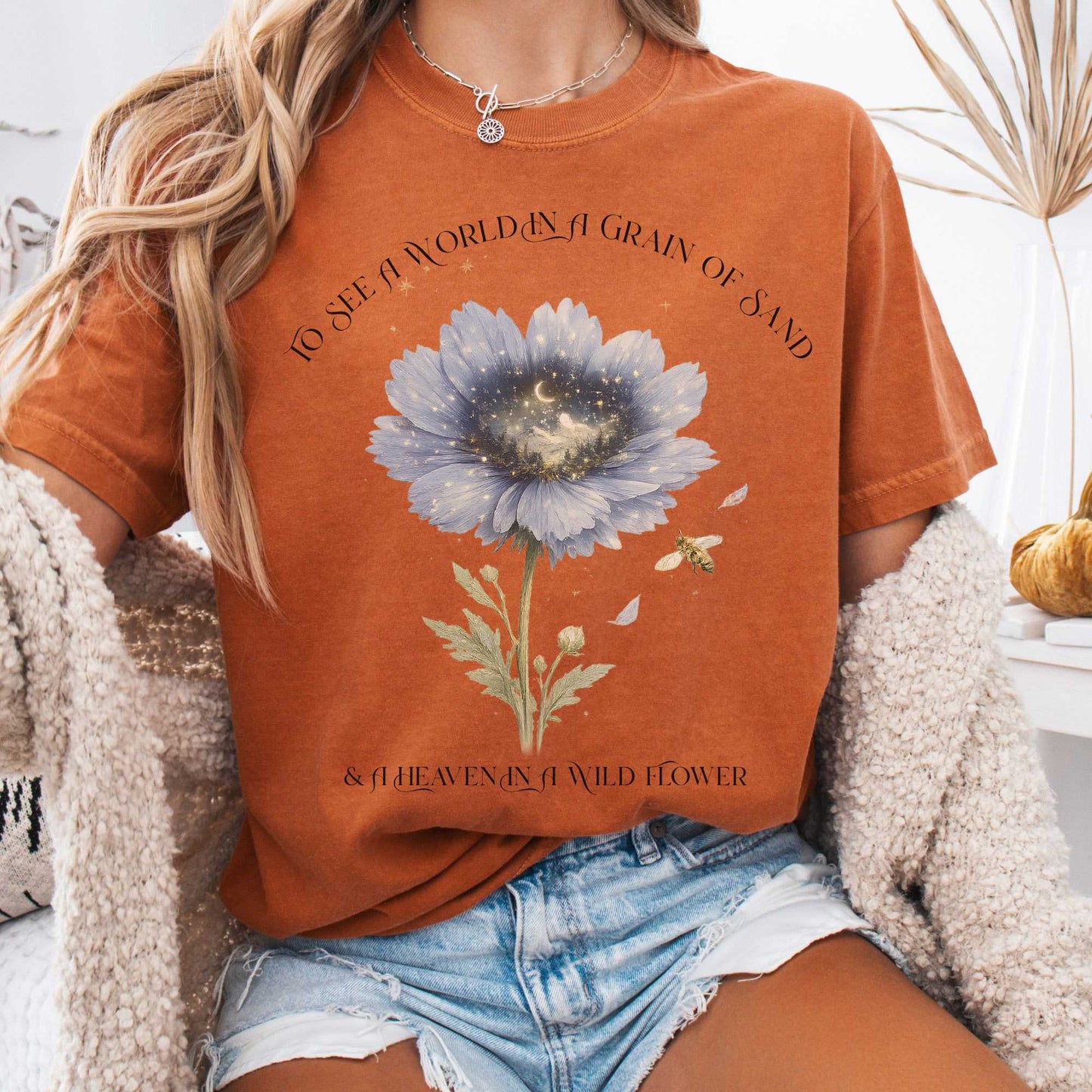 T-Shirt Yam / S Heaven in a Wildflower William Blake T-Shirt The Mystic Eden