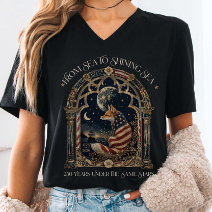 V-neck Black / S 250 Years Under the Same Stars V-Neck The Mystic Eden