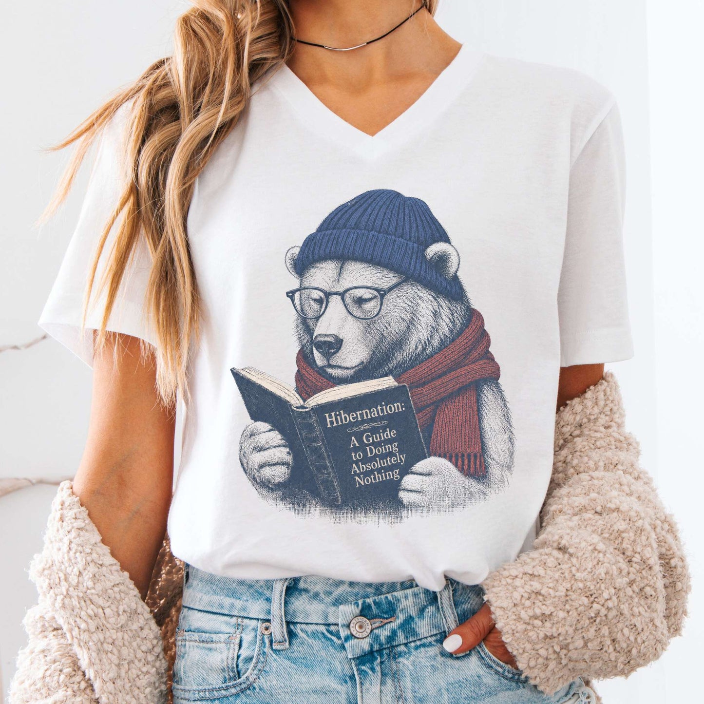 V-neck White / S Design 301 V-Neck The Mystic Eden