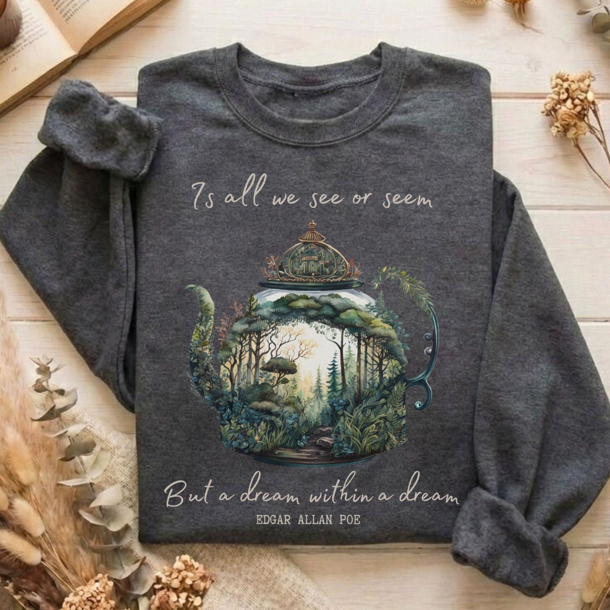 Sweatshirt Dark Heather / S Design 35 Sweatshirt The Mystic Eden