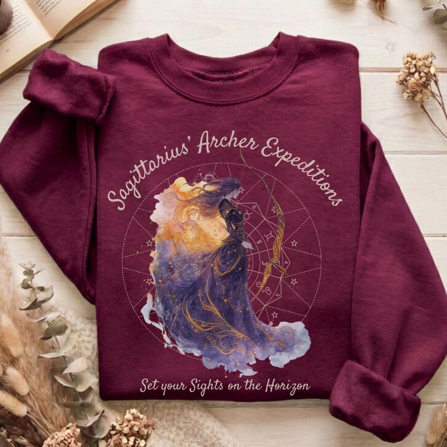 Sweatshirt Maroon / S Design 147 Sweatshirt The Mystic Eden