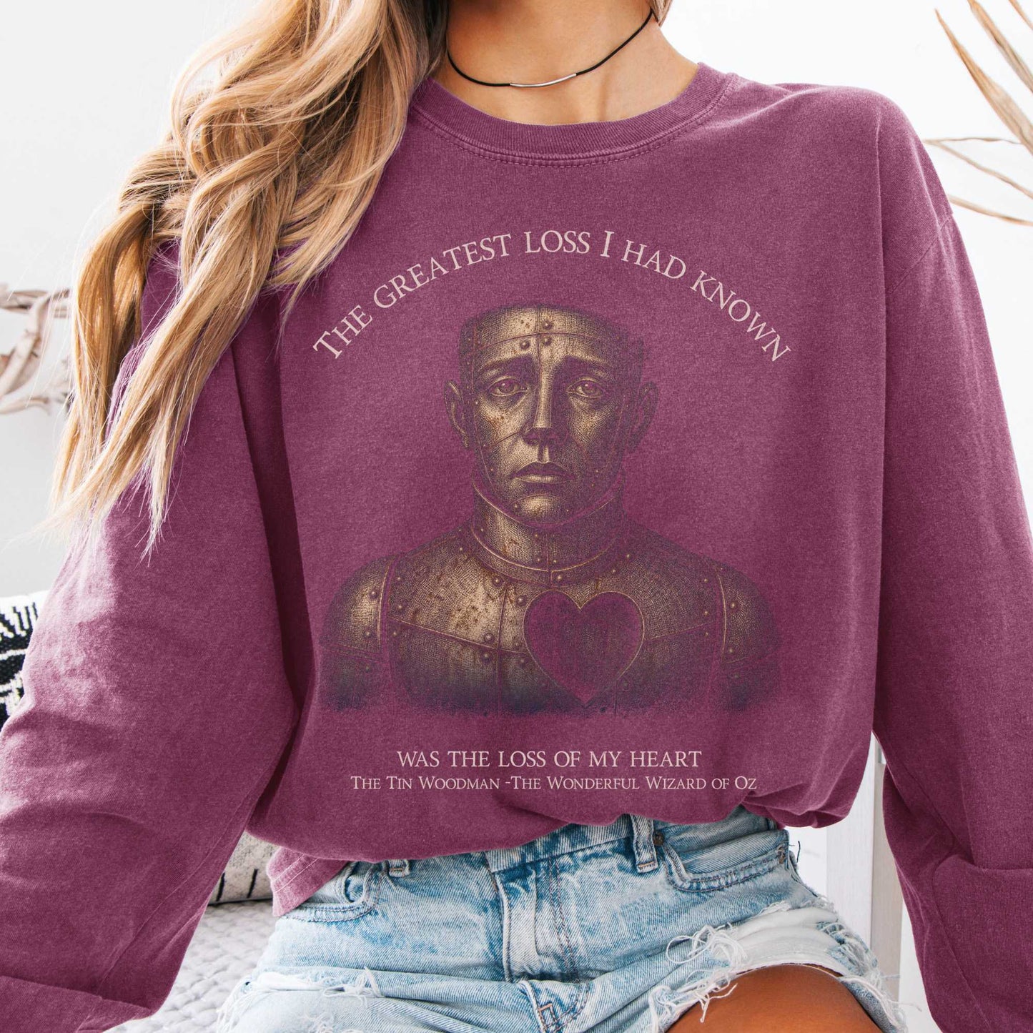 Long-sleeve Berry / S The Greatest Loss Tin Woodman Long Sleeve The Mystic Eden