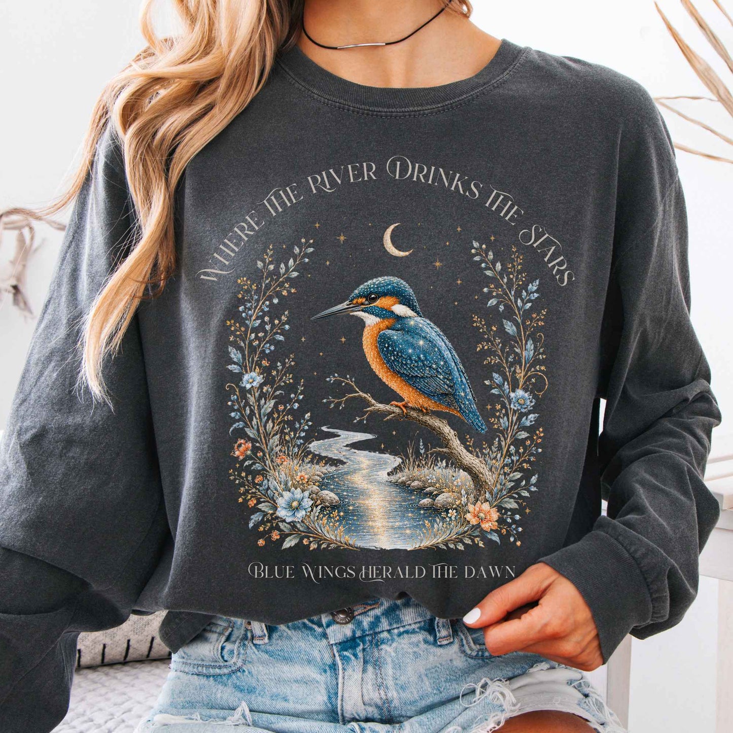 Long-sleeve Pepper / S Where the River Drinks the Stars Long Sleeve The Mystic Eden