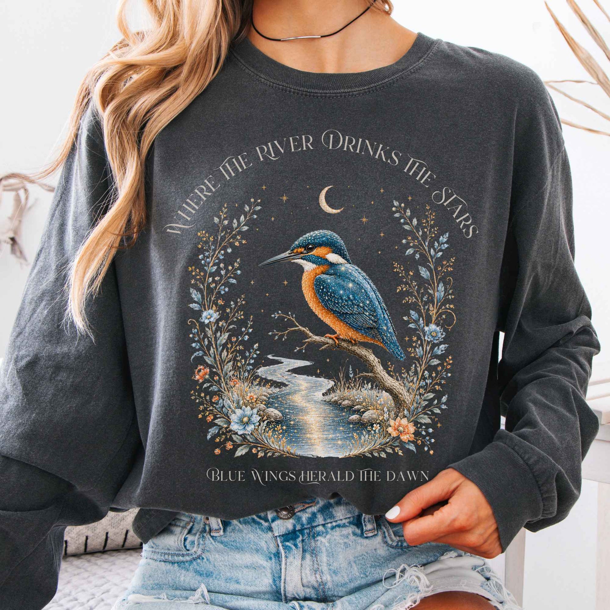 Long-sleeve Pepper / S Where the River Drinks the Stars Long Sleeve The Mystic Eden