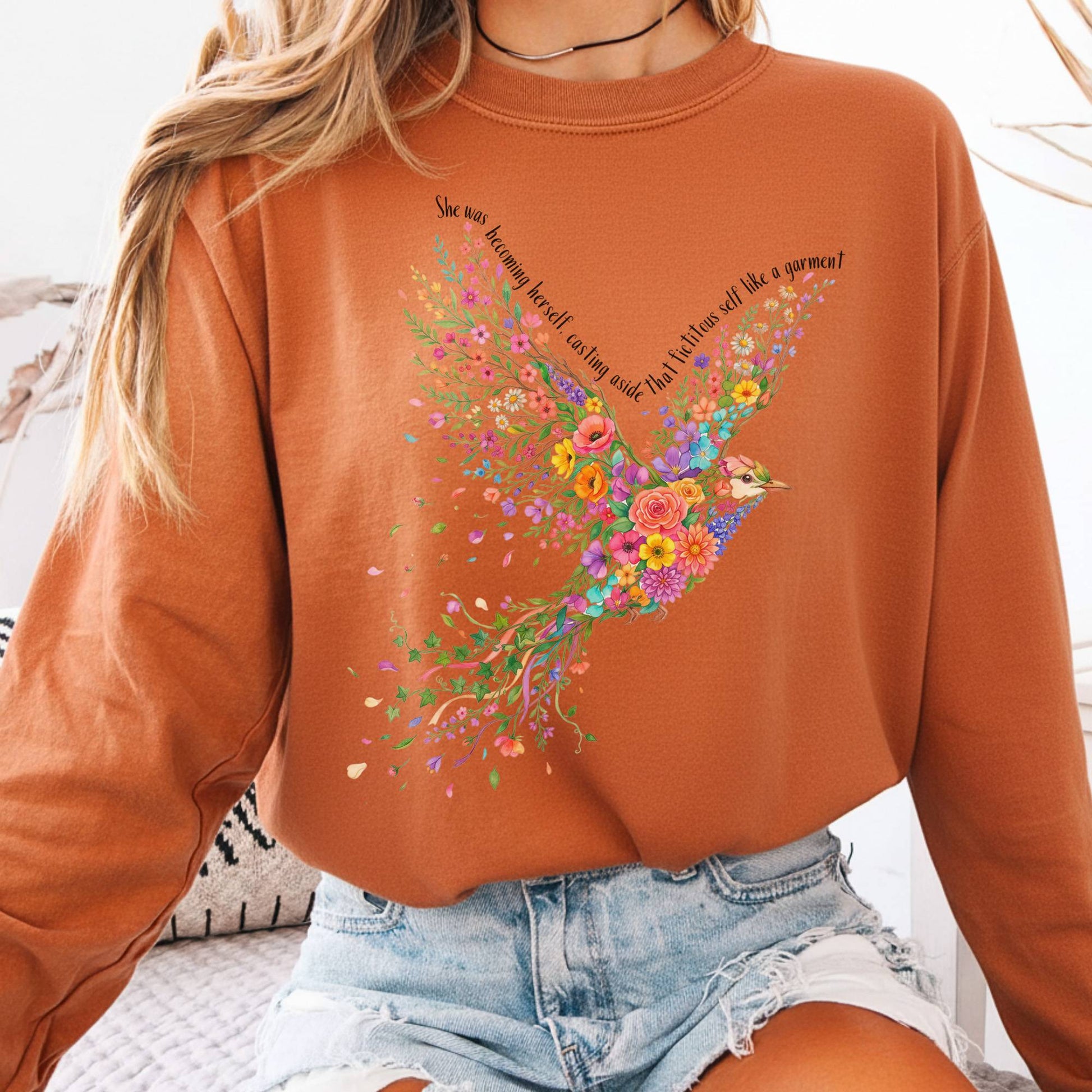Long-sleeve Yam / S She Was Becoming Herself Kate Chopin Long Sleeve The Mystic Eden