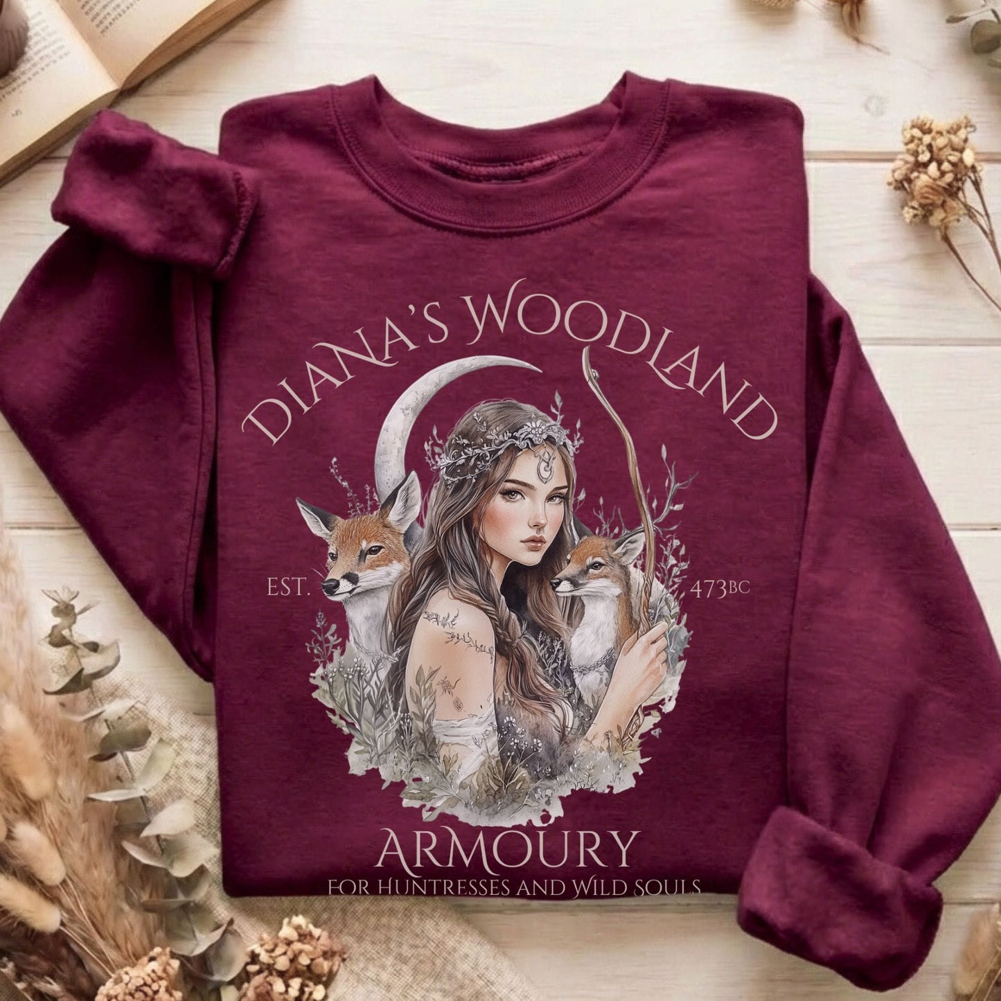 Sweatshirt Maroon / S Design 99 Sweatshirt The Mystic Eden
