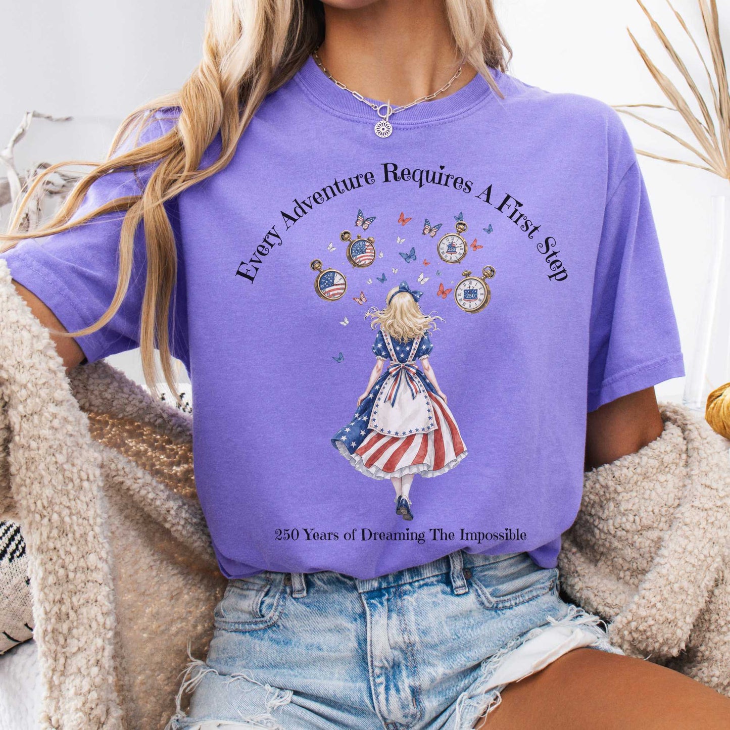 T-Shirt Violet / S 250 Years of Dreaming the Impossible American Alice T-Shirt The Mystic Eden