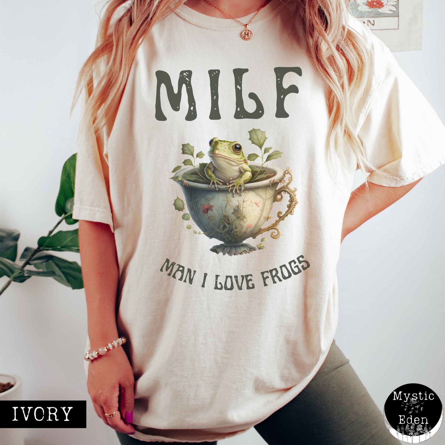 Man I Love Frogs Cottagecore Shirt